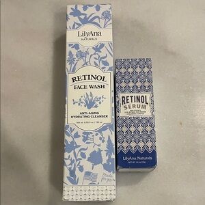 Lily Ana Retinol Face wash + Serum (Brand New)